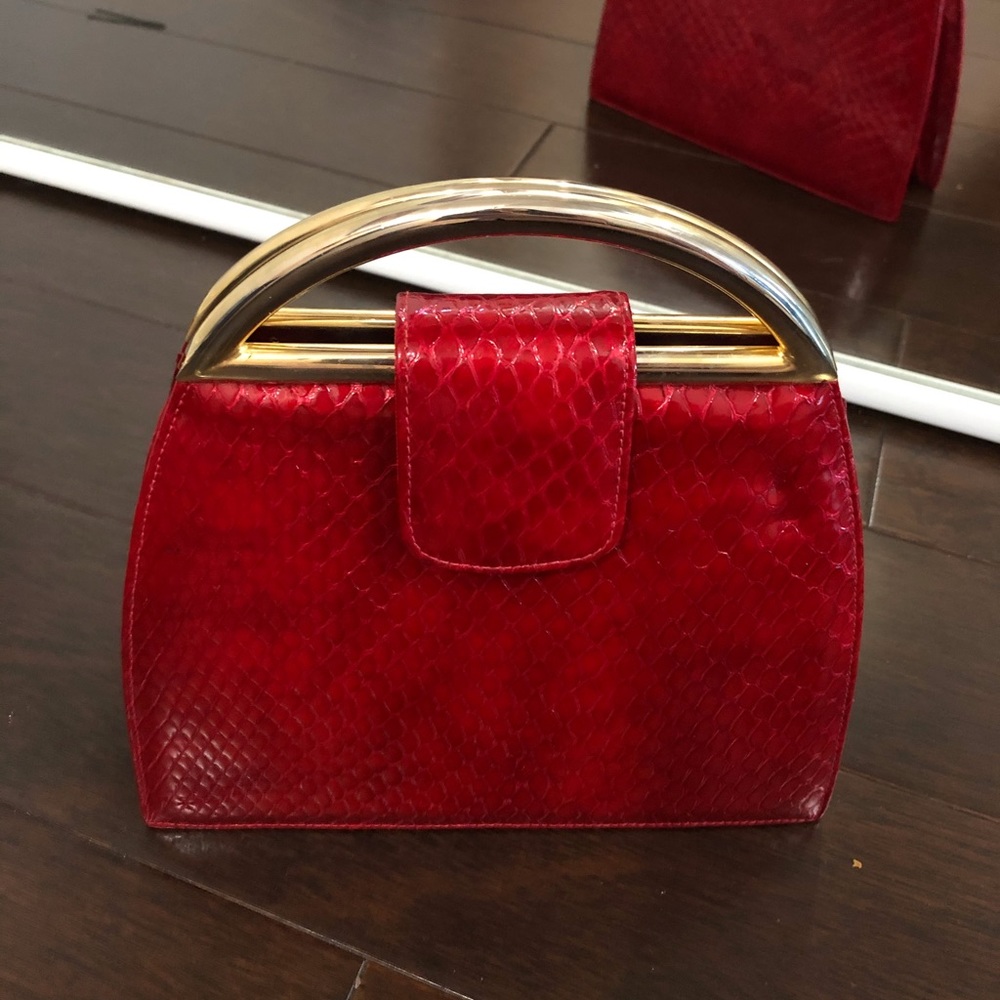 Stuart Weizmann Vintage Red Small evening purse